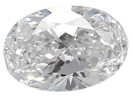 0.67 Carat D VVS2 Oval Lab Diamond on Sale