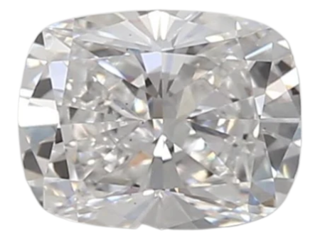 0.8 Carat D VS2 Elongated Cushion Lab Diamond For Sale