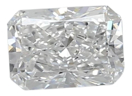 0.57 Carat D VVS1 Radiant Lab Diamond For Sale