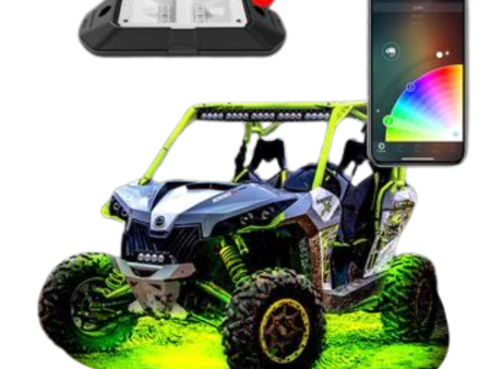 XKGlow 6W LED Rock Light Standard Kit w  Dual-Mode Dash Mount Controller - 4pc or 8pc Fashion