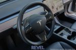 REVEL GT Dry Carbon Fiber Tesla Model 3 AWD (2017-2022) Steering Wheel Insert Covers on Sale