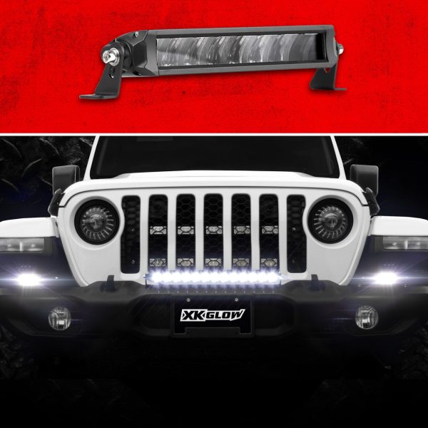 XKGlow Razor Light Bar Auxiliary High Beam Driving No Wire & Switch - 6   10   20  For Discount