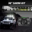 XKGlow SAR 90 Degrees Light Bar Kit Emergency Search & Rescue Light System - 20   36   52  Bar + Controller Online