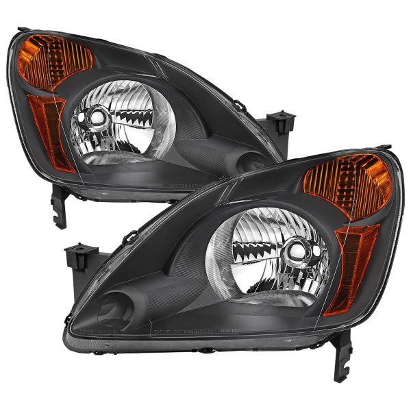 Spec-D Headlights Honda CRV (2002 2003 2004) OEM Replacement w  Amber Corners For Discount