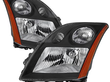 Spec-D OEM Replacement Headlights Nissan Sentra 2.0 (07-09) Black w  Clear or Smoked Lens Discount