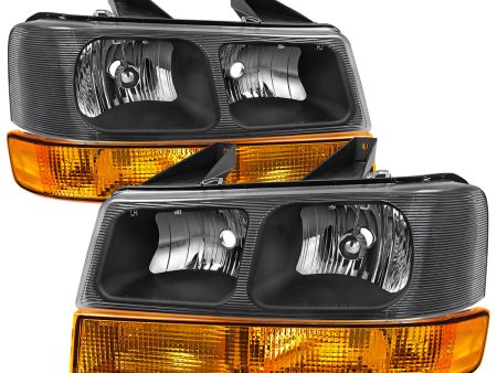 Spec-D Replacement Headlights Chevy Express   GMC Savana Van (2003-2023) Black Housing OEM Style Online Hot Sale