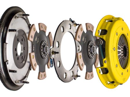 ACT Clutch Kit Chevy Camaro 5.7L V8 (98-02) 6.2L V8 (10-15) 7.0L V8 (14-15) 6 Puck Twin Disc Xtreme Race Kit Online now