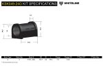 Whiteline Sway Bar Mount Bushing Kit Mitsubishi Lancer EVO (1996-2007) [24mm] Front - KSK049-24 Supply