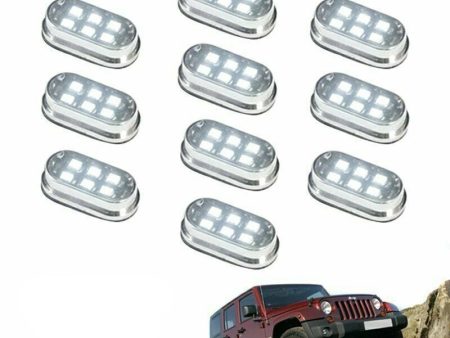 XKGlow Ultrabright 60 White LED Remote Fender Rock Light Kit - 10 or 18 PODs Online Sale