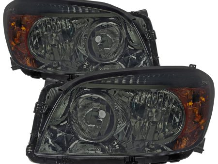 Spec-D OEM Replacement Headlights Toyota RAV4 (06-08) Base or Limited - Black   Smoked   Clear For Sale