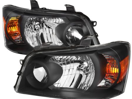 Spec-D Headlights Toyota Highlander (2004-2007) Black OEM Replacement Style Sale