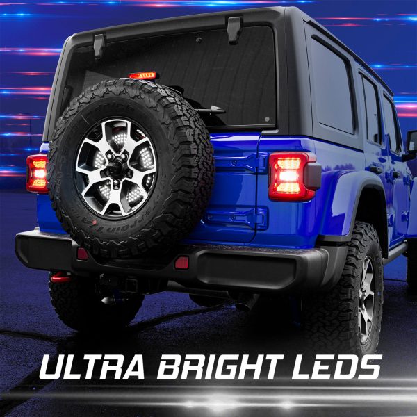 XKGlow 5th Wheel Light - Jeep Wrangler w  Sequential Turn   Brake   Reverse Online